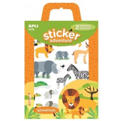 Sticker adventure enlevable Savane
