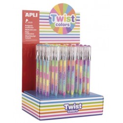 Stylo encre gel multicolore Twist