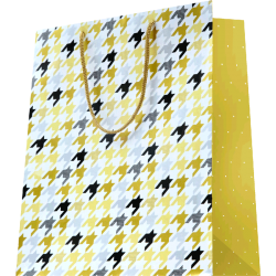 Sac "Pied-de-coq" 26+13x32cm