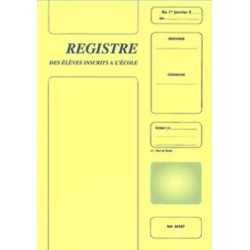 Registre des élèves inscrits à l'école