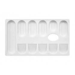 Palette rectangulaire 23x13 cm