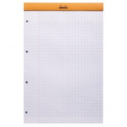 Bloc Rhodia n°20 A4+ agrafé perforé séyès
