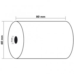 Bobine thermique 80x60x12 1 pli lot de 10
