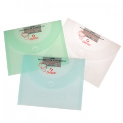 Pochette de rangement 27x35 couleurs claires