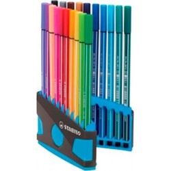 Feutre Pen 68 Colorparade boîtier gris/bleu de 20