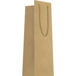 Sac bouteille + poignées cordelières 11x11x39