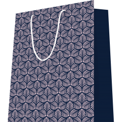 Sac + poignées cordelières "Feuillage" 26+13x32