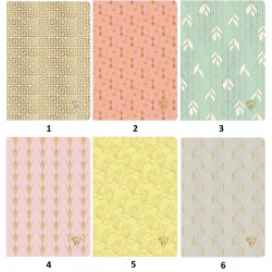 Carnet piqué A5 cousu fil ligné 96p "Neo Deco Summer"