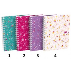 Carnet spiralé B5 "Floral" 5/5 120p