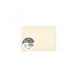 Carte pliée Pollen 110x155mm 210g ivoire paquet de 25