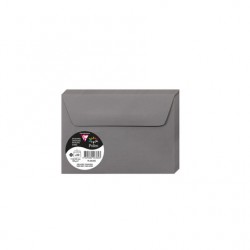 Enveloppe Pollen 114x162mm 120g gris acier paquet de 20