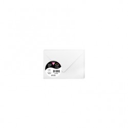 Enveloppe Pollen 75x100mm gommée 120g blanc paquet de 20