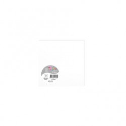 Carte Pollen 135x135mm 210g blanc paquet de 25