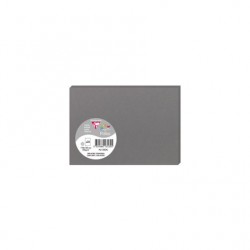 Carte Pollen 110x155mm 210g gris acier paquet de 25
