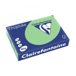 Papier Trophée A4 80g vert nature ramette de 500 feuilles
