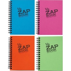 1/2 Zap Book spiralé A6 80g recyclé 160 pages