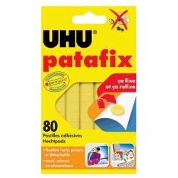 Pastille adhésive Patafix jaune pochette de 80