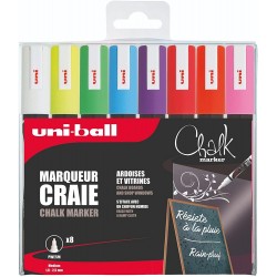 Marqueur craie pointe ogive 1,8-2,5mm boîte de 8