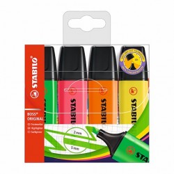 Surligneur Stabilo Boss Original pochette de 4
