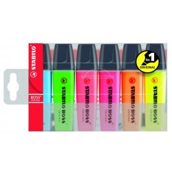 Surligneur Stabilo Boss Original pochette de 6