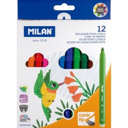 Feutre pointe conique étui de 12