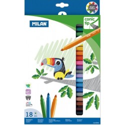 Feutre pointe conique étui de 18