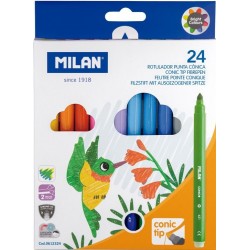 Feutre pointe conique étui de 24