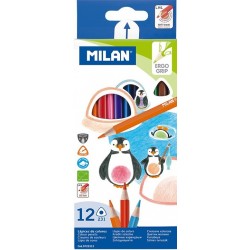 Crayon couleur triangulaire boîte de 12