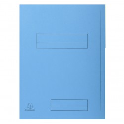 Chemise 2 rabats Super 210 pré-imprimée bleu clair paquet de 50