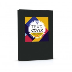 Couverture grain cuir A3 270g noir paquet de 100