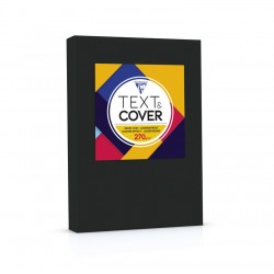 Couverture grain cuir A4 270g noir paquet de 100