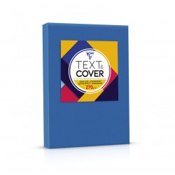 Couverture grain cuir A4 270g bleu écolier paquet de 100