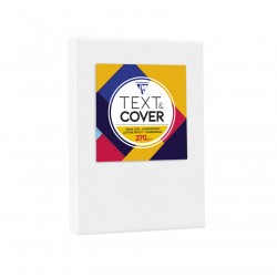Couverture grain cuir A4 270g blanc paquet de 100