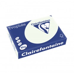 Papier Trophée A4 80g vert pâle ramette de 500 feuilles