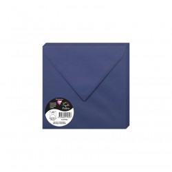 Enveloppe Pollen 165x165 gommée 120g bleu nuit paquet de 20