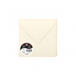 Enveloppe Pollen 165x165 gommée 120g ivoire paquet de 20