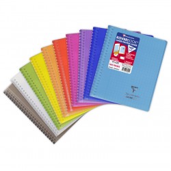Cahier spiralé polypro Koverbook 17x22 séyès 160 pages
