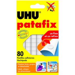 Pastille adhésive Patafix blanc pochette de 80