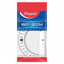 Rapporteur Start plastique 180° 12cm