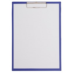 Porte-bloc A4 sans rabat bleu