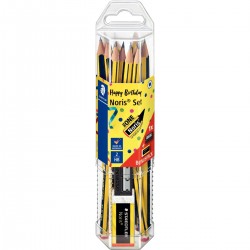 Kit 12 crayons Noris HB + gomme + taille-crayons