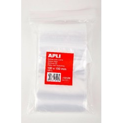 Sachet zip 100x150mm polyéthylène paquet de 100