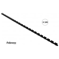 Reliure plastique 6 mm noir boîte de 100