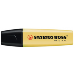 Surligneur Stabilo Boss Pastel crème de jaune (70/144)
