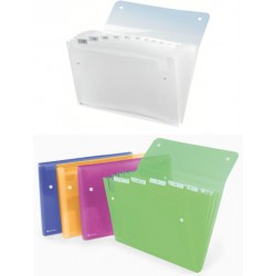 Trieur soufflets 13 compartiments translucide
