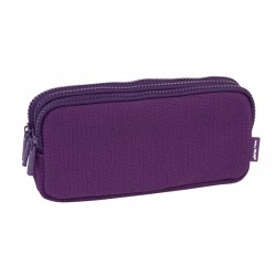 Trousse 3 compartiments Knit violet