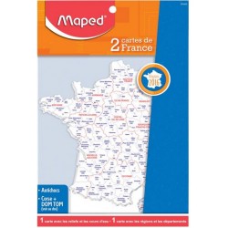 Carte France administrative + géographique