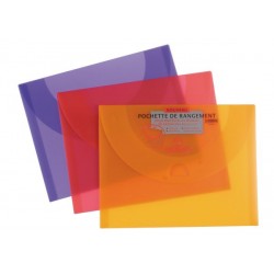 Pochette de rangement 27x35 couleurs vives