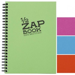 1/2 Zap Book spiralé A5 80g recyclé 160 pages