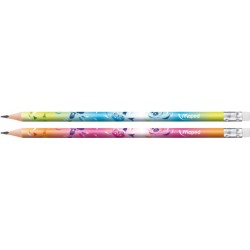 Crayon graphite triangulaire Mini Cute HB bout gomme